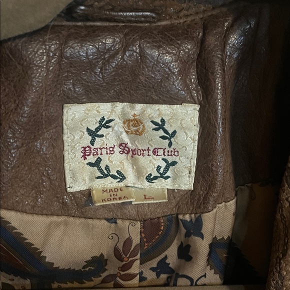 Vintage Genuine Leather Snake Print Elegant Brown Leather Trench Coat - Picture 2 of 10